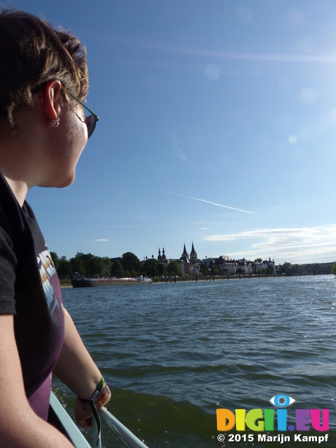 FZ016050 Jenni on ferry over Mozel by Koblenz